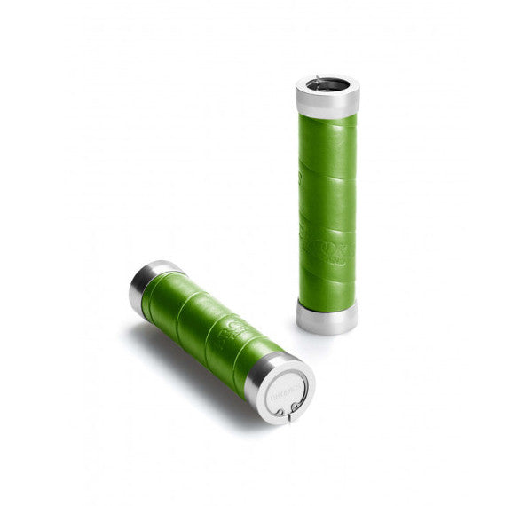 Chwyty Slender Leather Grips Apple Green 130/130